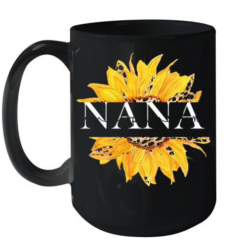 Sunflower Nana Ava Sophia Lima Ceramic Mug 15oz