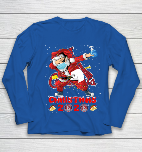 St.Louis Cardinals Funny Santa Claus Dabbing Christmas 2020 MLB Youth Long Sleeve 7