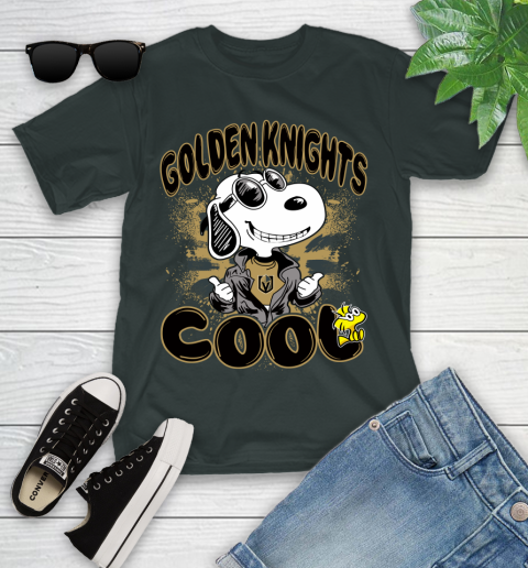 NHL Hockey Vegas Golden Knights Cool Snoopy Shirt Youth T-Shirt 5