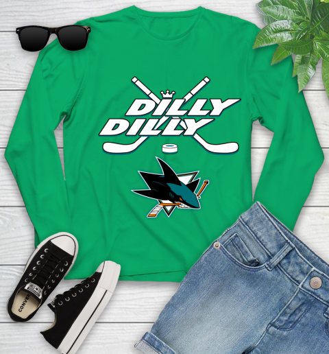 NHL San Jose Sharks Dilly Dilly Hockey Sports Youth Long Sleeve 6