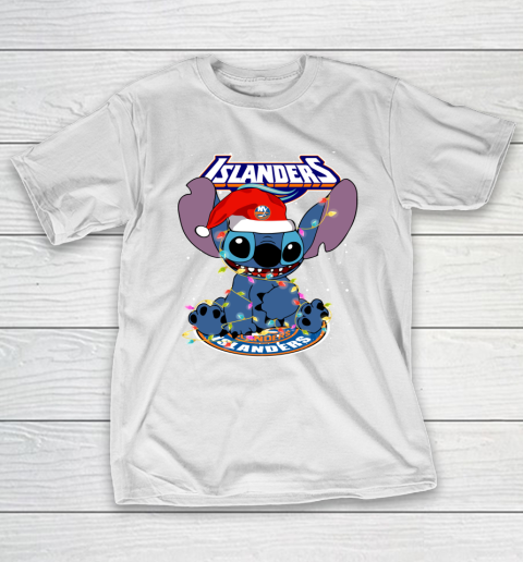 New York Islanders NHL Hockey noel stitch Christmas T-Shirt