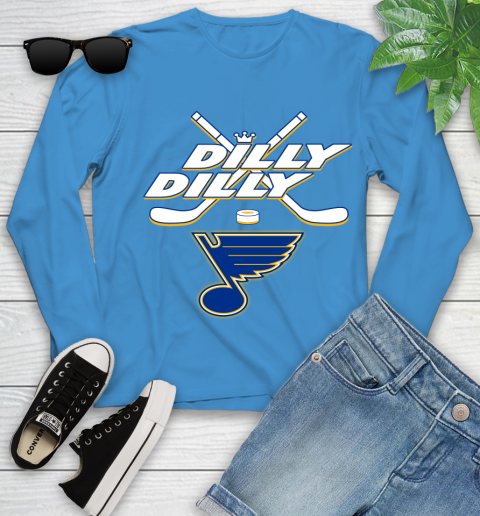 NHL St.Louis Blues Dilly Dilly Hockey Sports Youth Long Sleeve 7