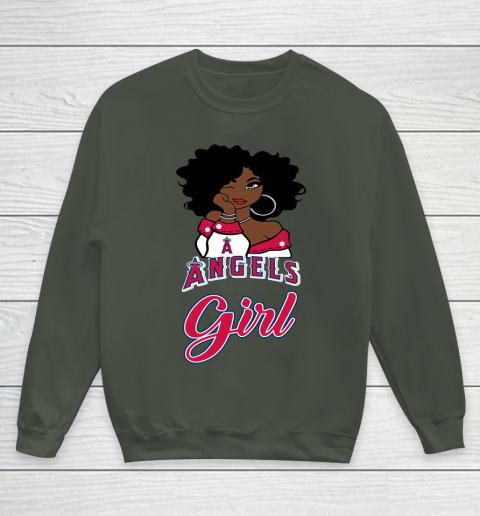 Los Angeles Angelss Girl MLB Youth Sweatshirt 10
