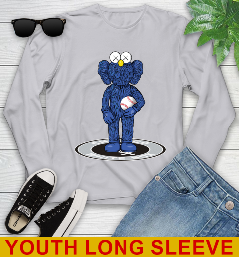 MLB Baseball Chicago White Sox Kaws Bff Blue Figure Shirt Youth Long Sleeve 6
