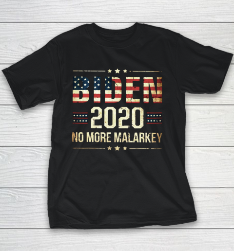 Joe Biden 2020 No More Malarkey Youth T-Shirt
