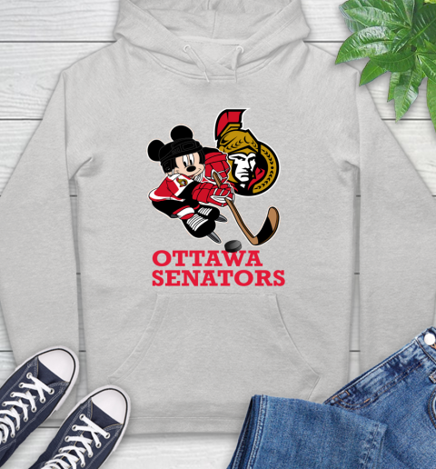 NHL Ottawa Senators Mickey Mouse Disney Hockey T Shirt Hoodie