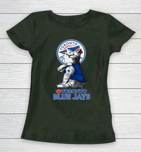 MLB Baseball My Cat Loves Toronto Blue Jays Women's T-Shirt 4