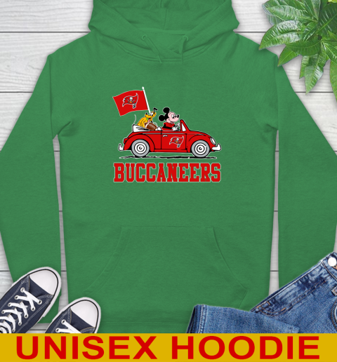 NFL Football Tampa Bay Buccaneers Pluto Mickey Driving Disney Shirt Hoodie 8