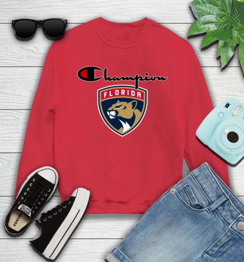 NHL Hockey Florida Panthers Champion Shirt Youth Sweatshirt 5