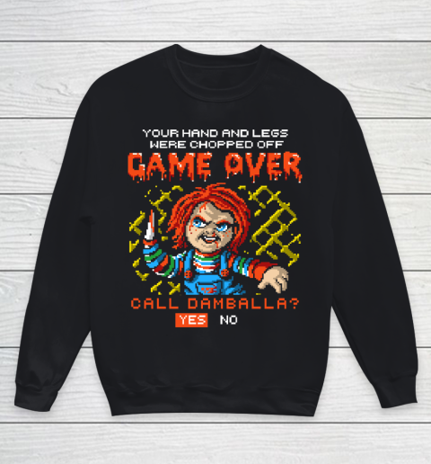 Chucky Tshirt GAME OVER  Call Damballa Youth Sweatshirt