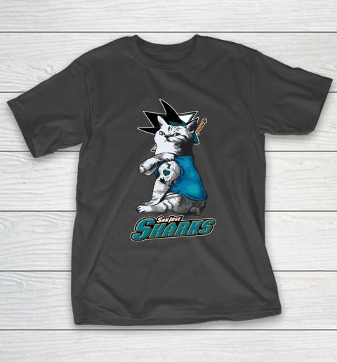 NHL My Cat Loves San Jose Sharks Hockey T-Shirt