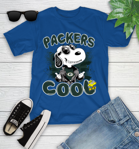 NFL Football Green Bay Packers Cool Snoopy Shirt Youth T-Shirt 10