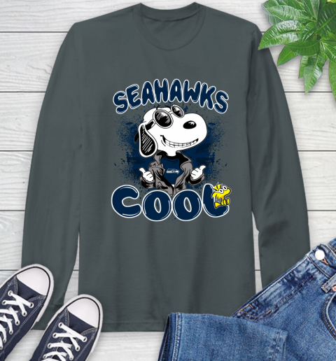 NFL Football Seattle Seahawks Cool Snoopy Shirt Long Sleeve T-Shirt 7