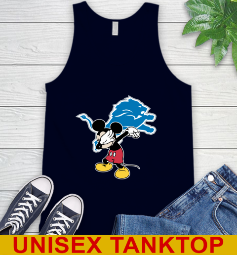 Detroit Lions NFL Football Dabbing Mickey Disney Sports Tank Top 3
