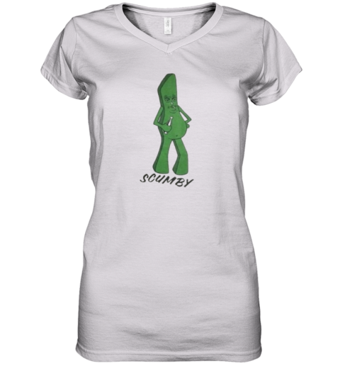 Vintage Scumby Gumby Parody Women's V-Neck T-Shirt