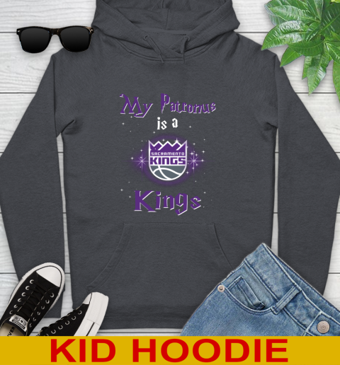 NBA Basketball Harry Potter My Patronus Is A Sacramento Kings Youth Hoodie 9