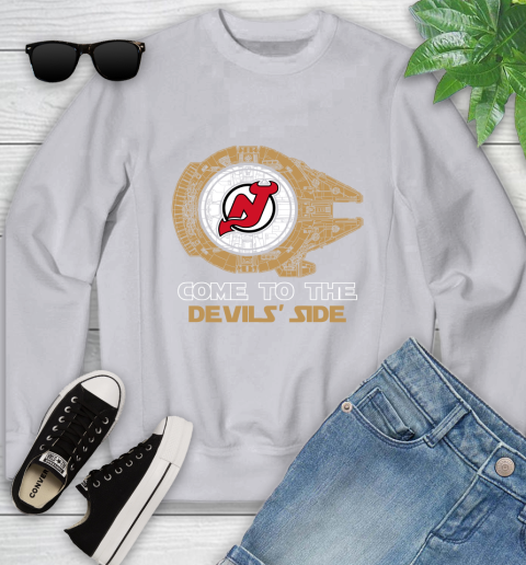 NHL Come To The New Jersey Devils Wars Hockey Sports Youth Sweatshirt 3