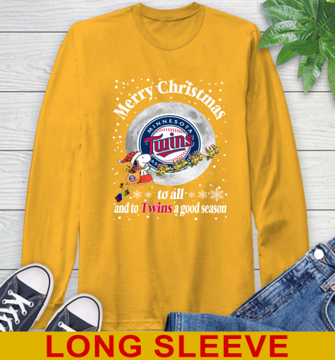Minnesota Twins Merry Christmas To All And To Twins A Good Season MLB Baseball Sports Long Sleeve T-Shirt 2