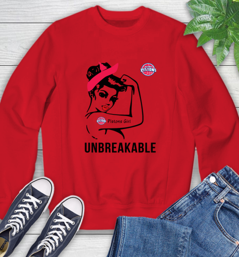 NBA Detroit Pistons Girl Unbreakable Basketball Sports Sweatshirt 7
