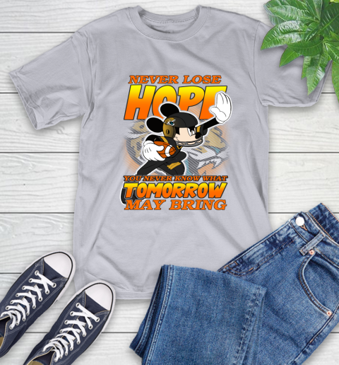 Jacksonville Jaguars NFL Football Mickey Disney Never Lose Hope T-Shirt 6