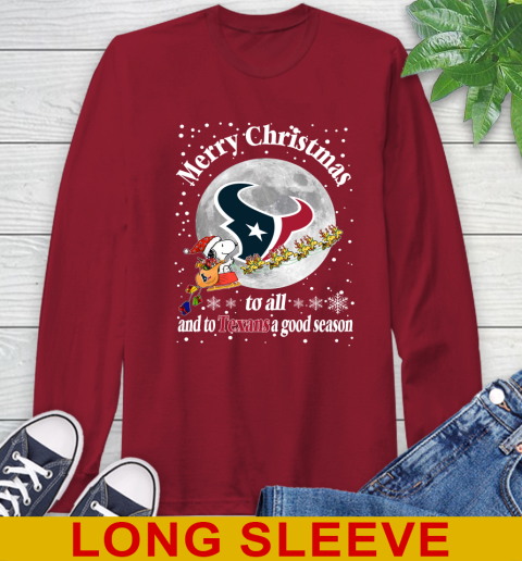 Houston Texans Merry Christmas To All And To Texans A Good Season NFL Football Sports Long Sleeve T-Shirt 9