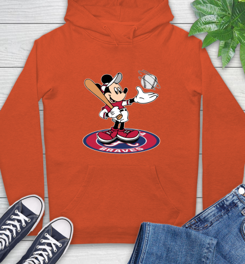 MLB Baseball Atlanta Braves Cheerful Mickey Disney Shirt Hoodie 6 MLB Baseball Atlanta Braves Cheerful Mickey Disney Shirt Hoodie - Image 6