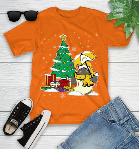 Los Angeles Chargers NFL Football Cute Tonari No Totoro Christmas Sports Youth T-Shirt 9