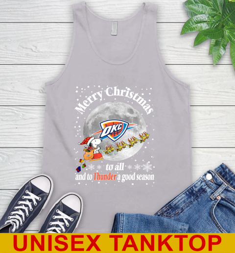 Oklahoma City Thunder Merry Christmas To All And To Thunder A Good Season NBA Basketball Sports Tank Top 3
