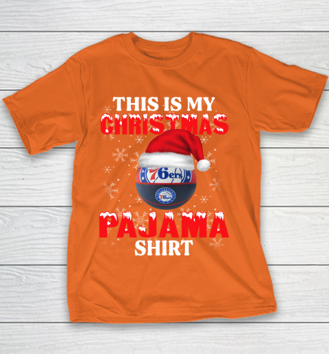 Philadelphia 76ers This Is My Christmas Pajama Shirt NBA Youth T-Shirt 5 Philadelphia 76ers This Is My Christmas Pajama Shirt NBA Youth T-Shirt - Image 5