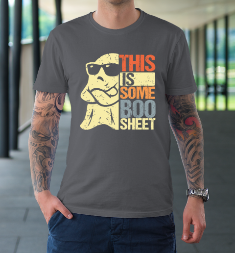 Halloween Costume This Is Some Boo Sheet Ghost Retro T-Shirt 6