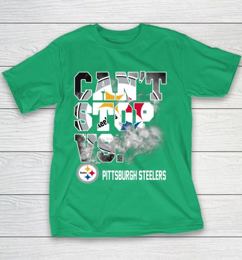 NFL Pittsburgh Steelers Can't Stop Vs Youth T-Shirt 3