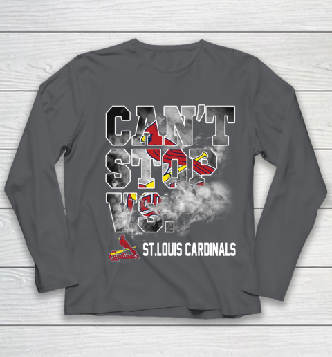 MLB St.Louis Cardinals Baseball Can't Stop Vs Cardinals Youth Long Sleeve 6
