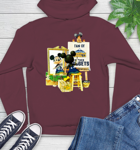 NBA Basketball Denver Nuggets Mickey Drawing Shirt 18