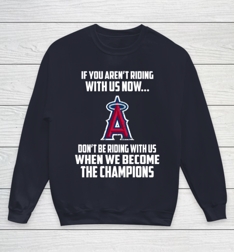 MLB Los Angeles Angels Baseball We Become The Champions Youth Sweatshirt 2