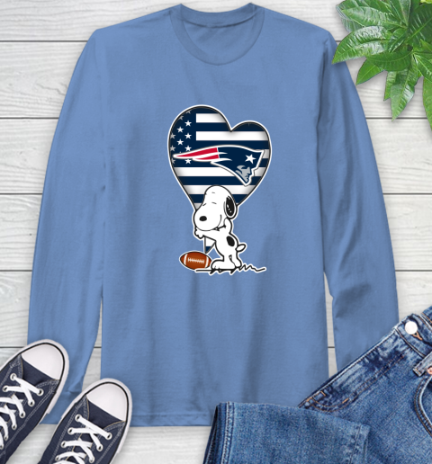 New England Patriots NFL Football The Peanuts Movie Adorable Snoopy Long Sleeve T-Shirt 11