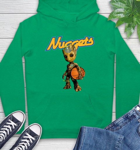 Denver Nuggets NBA Basketball Groot Marvel Guardians Of The Galaxy Hoodie 8