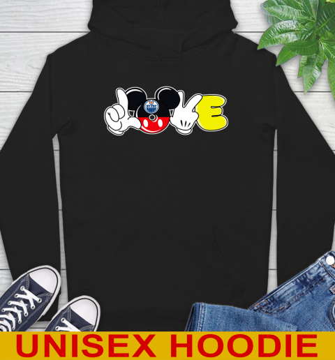 Edmonton Oilers NHL Hockey Love Mickey Disney Sports Hoodie 2