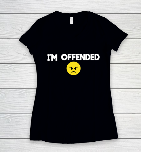 I'm Offended Shirt Aaron Rodgers Women's V-Neck T-Shirt