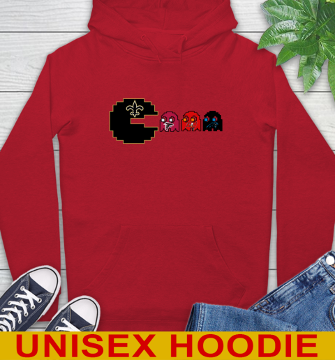 New Orleans Saints NFL Football Pac Man Champion Hoodie 10