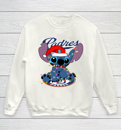 San Diego Padres MLB noel stitch Baseball Christmas Youth Sweatshirt