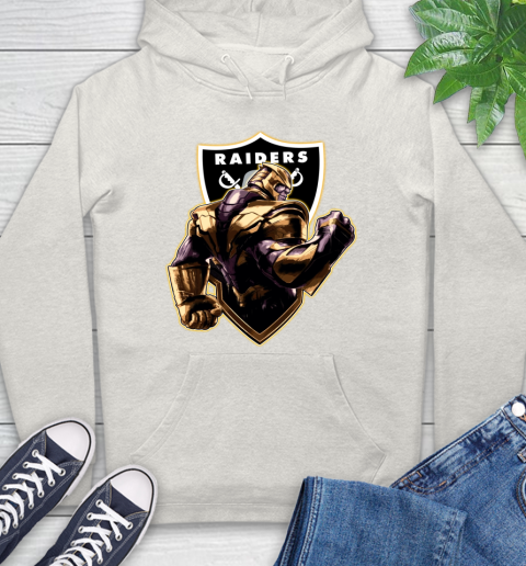 NFL Thanos Avengers Endgame Football Sports Oakland Raiders Hoodie 12