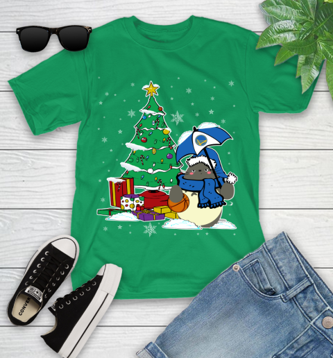 Golden State Warriors NBA Basketball Cute Tonari No Totoro Christmas Sports Youth T-Shirt 8