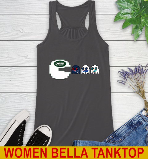 New York Jets NFL Football Pac Man Champion Racerback Tank 12