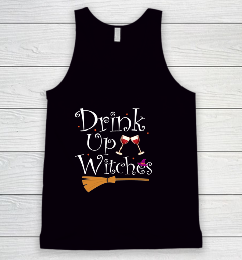 DRINK UP WITCHES Funny Drinking Wine Halloween Costume Tank Top