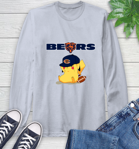 NFL Pikachu Football Sports Chicago Bears Long Sleeve T-Shirt 6