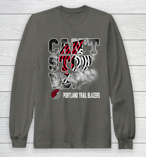 NBA Portland Trail Blazers Basketball Can't Stop Vs Long Sleeve T-Shirt 5
