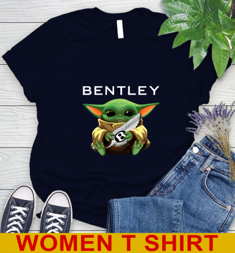 Star Wars Baby Yoda Hugs Bentley Car Shirt 86
