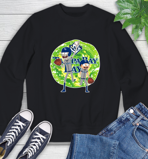 MLB Tampa Bay Rays Rick And Morty Baseball Sports Sweatshirt 2