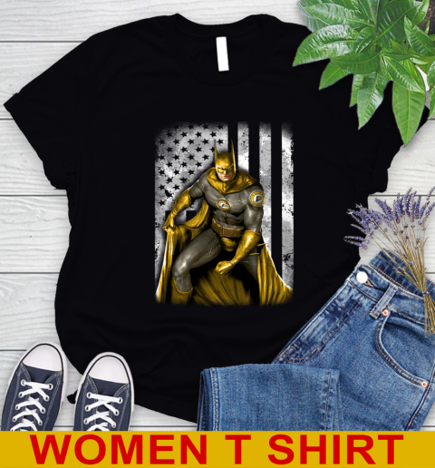 Indiana Pacers NBA Basketball Batman DC American Flag Shirt Women's T-Shirt