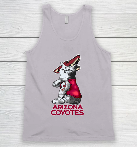 NHL My Cat Loves Arizona Coyotes Hockey Tank Top 3